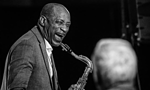 Jazz article: Walter Blanding, Jr. with the John Toomey Trio at the Attucks Jazz Club